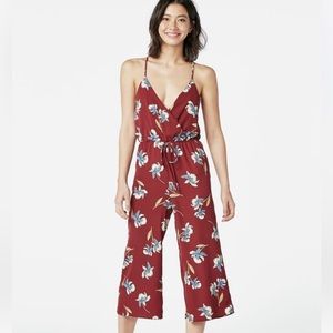 Floral Cropped Jumpsuit